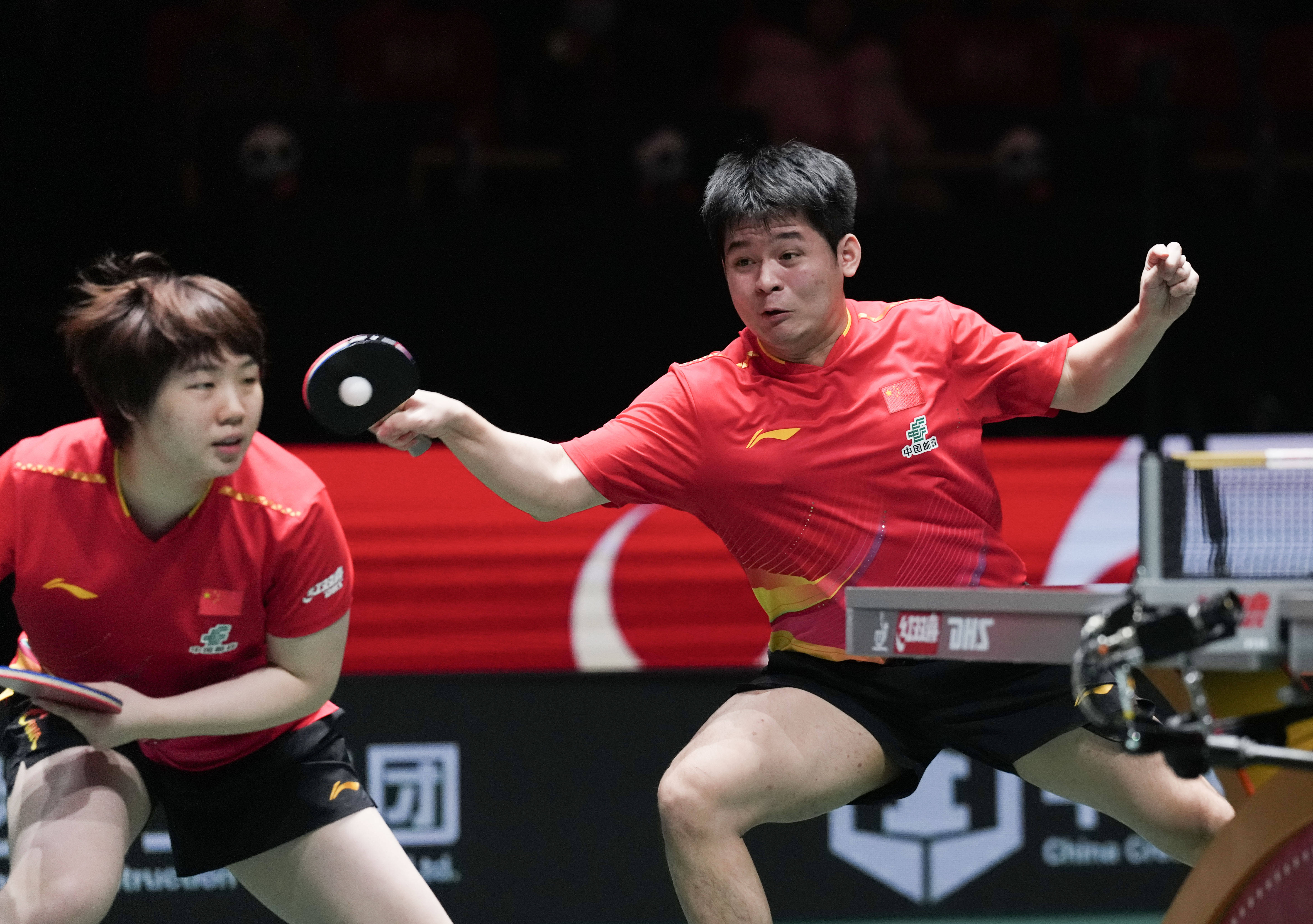 （体育）乒乓球——混合团体世界杯：中国胜瑞典